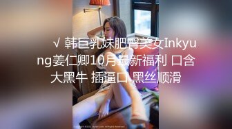 ❤️√ 韩巨乳妹肥臀美女Inkyung姜仁卿10月最新福利 口含大黑牛 插逼口 黑丝顺滑