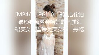 [MP4/1.19G]10-19酒店偷拍 猥琐胖叔幽会媳妇的气质红裙美女闺蜜操完美女在一旁吃葡萄